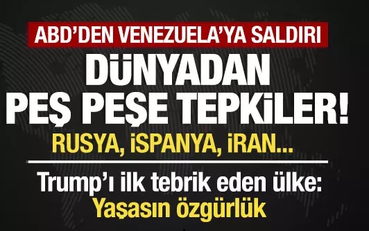 Dünyadan ilk tepkiler! ABD Venezuela'ya saldırdı: Maduro yakalandı