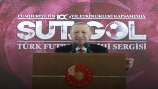 Cumhurbaşkanı Erdoğan, “Şut ve Gol: Türk Futbol Tarihi Sergisi” açılışında konuştu