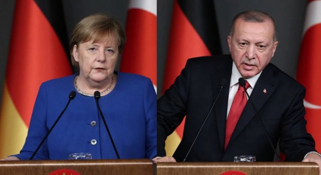 Cumhurbaşkanı Erdoğan, Almanya Başbakanı Merkel ile telefonda görüştü