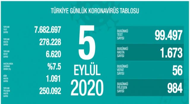 Türkiye'nin Günlük Koronavirüs Raporu Açıklandı