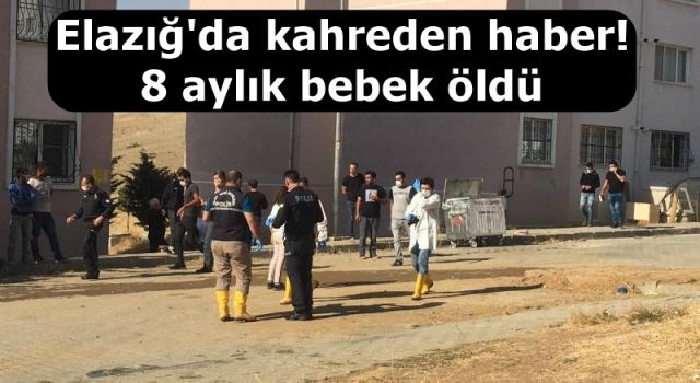 Elazığ'da kahreden haber! 8 aylık bebek öldü