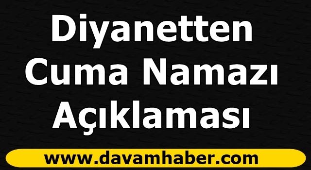 Diyanetten Cuma Namazı Açıklaması