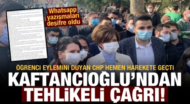 CHP, Boğaziçi Üniversitesi'nde düzenlenen eylemleri kışkırtıyor