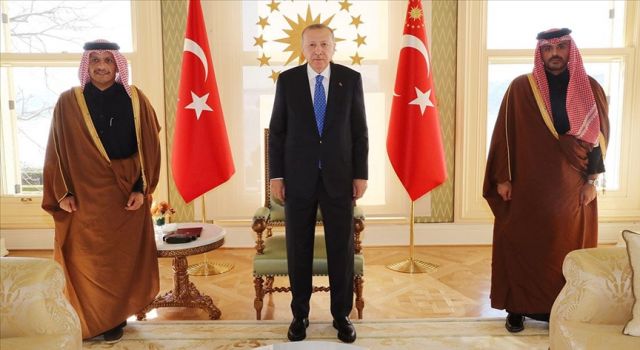 Cumhurbaşkanı Erdoğan, Katar Dışişleri Bakanı Al Sani’yi kabul etti