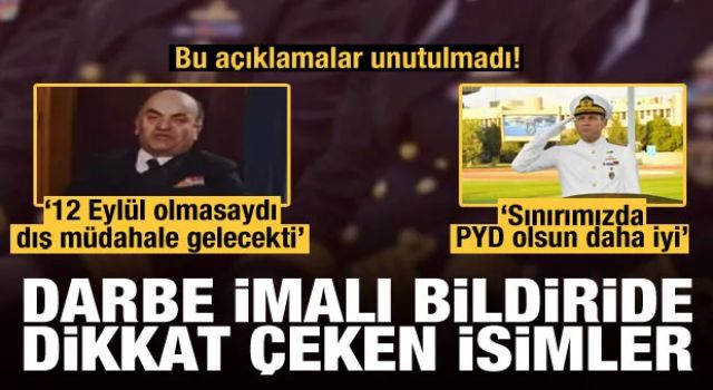 Darbe imalı bildiriyi imzalayan 103 amiral kimdir