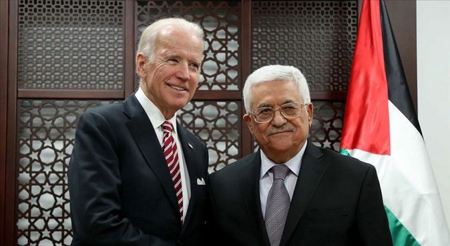 Joe Biden, Filistin Devlet Başkanı Mahmud Abbas'la görüştü