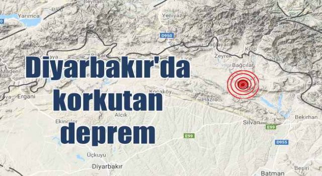 Diyarbakır ve çevre illerde hissedildi, Korkutan deprem!