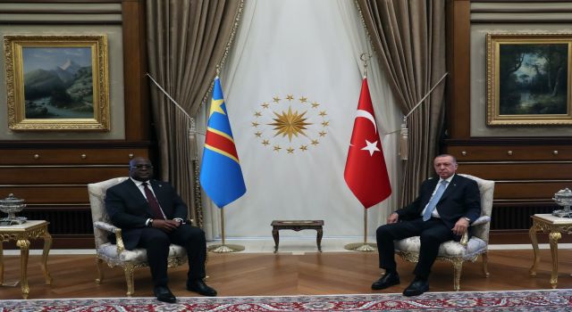 Cumhurbaşkanı Erdoğan, Kongo Demokratik Cumhuriyeti Cumhurbaşkanı Tshilombo’yu resmi törenle karşıladı