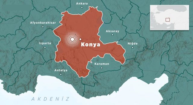 Konya'da deprem! Çevre illerden de hissedildi!