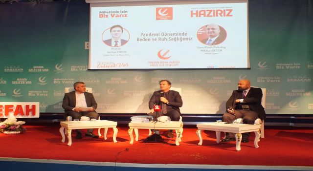 Yeniden Refah Partisi Gebze İlçe teşkilatı "Pandemi döneminde beden ve ruh sağlığımız" konulu program düzenlendi