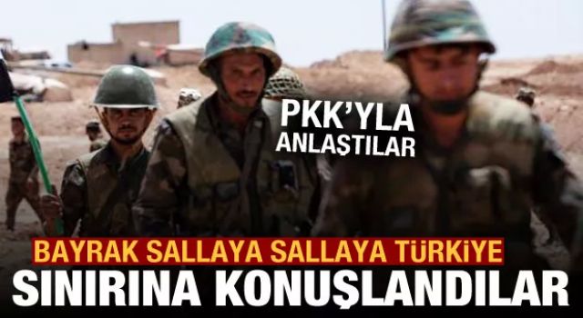 Esad askerleri PKK'yla anlaşıp Türkiye sınırına konuşlandı