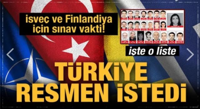 Türkiye'den İsveç ve Finlandiya için resmi adım!