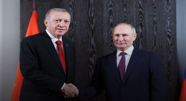 Cumhurbaşkanı Erdoğan, Rusya Devlet Başkanı Putin ile bir araya geldi