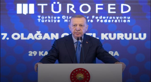 Cumhurbaşkanı Erdoğan, Türkiye Otelciler Federasyonu 7. Olağan Genel Kurulu’nda konuştu