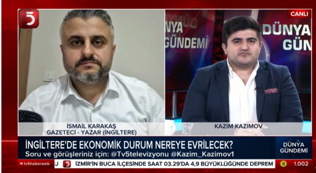 TV5'te İngiltere'de Siyasi Kriz ve Enerji Krizi konuşuldu