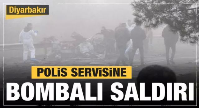 Diyarbakır'da polis servis aracına bombalı saldırı! Bakan Soylu'dan açıklama