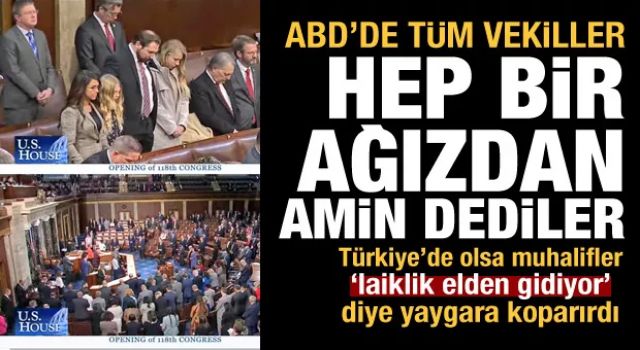 ABD'de siyasi kargaşa Meclis'te yapılan duayla aşılmaya çalışıldı