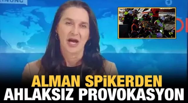 Alman spikerden çirkin provokasyon