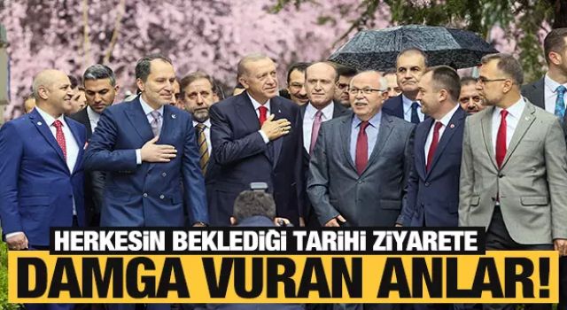 Cumhurbaşkanı Erdoğan, Yeniden Refah Partisi Genel Merkezi'nde! Dikkat çeken anlar...