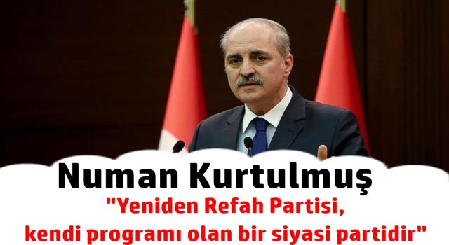 Yeniden Refah Partisi, kendi programı olan bir siyasi partidir