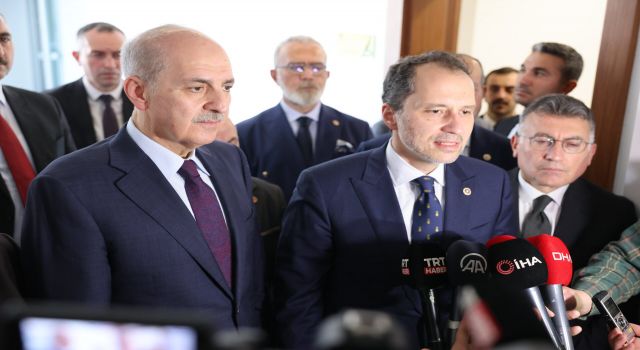 Meclis Başkan adayı Numan Kurtulmuş’dan Fatih Erbakan’a ziyaret!