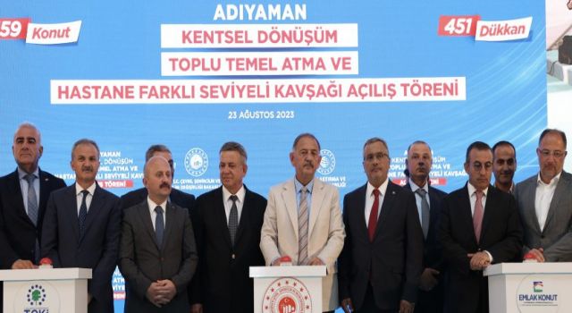 BAKAN ÖZHASEKİ: “ADIYAMAN’DA 5 BİN DEPREM KONUTUNUNTEMELİNİ ATTIK”