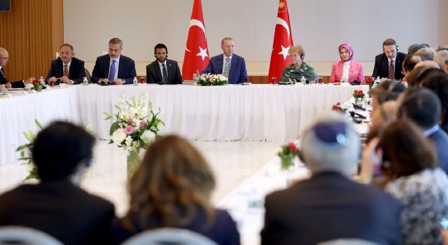 Cumhurbaşkanı Erdoğan, Amerikan Yahudi Toplumu çatı kuruluşlarının temsilcilerini kabul etti