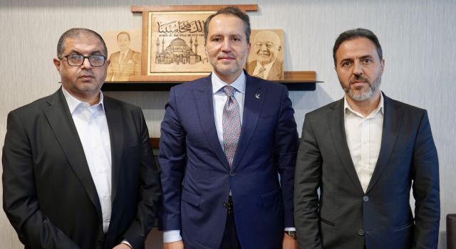Filistinli heyetten Fatih Erbakan’a ziyaret!