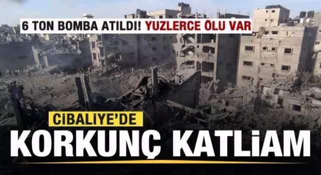 İsrail kana doymuyor! Cibaliye'de korkunç katliam! 6 ton bomba atıldı! Yüzlerce ölü var