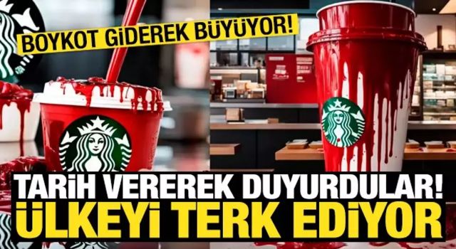 Boykot Starbuck'ı bitirdi! 15 Aralık'ta ülkeyi terk ediyor