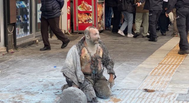 Tokat’ta satış yapılmasına izin verilmeyen seyyar satıcı kendini yaktı