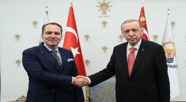 Yeniden Refah lideri Fatih Erbakan, Cumhurbaşkanı Erdoğan ile görüştü