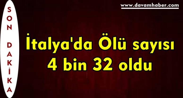 İtalya'da Ölü sayısı 4 bin 32 oldu