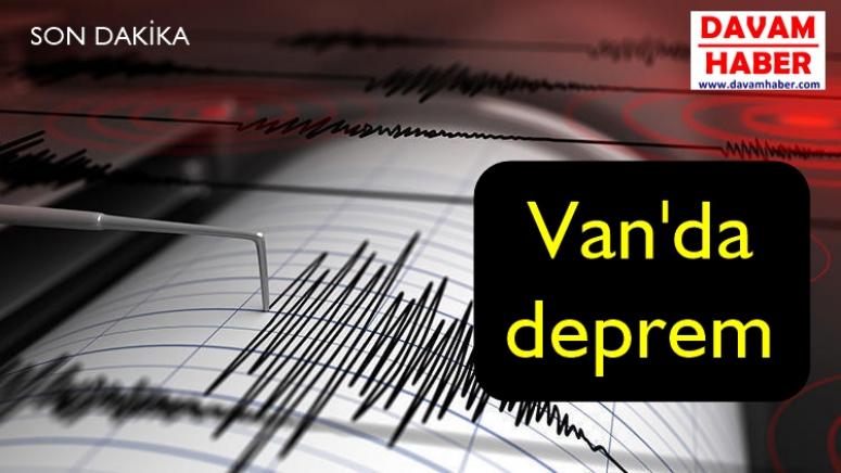 Van'da deprem