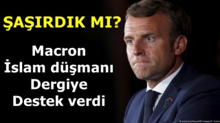 Charlie Hebdo'nun Hz. Muhammed kararına Macron'dan destek