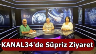 KANAL34 Televizyonu'na Süpriz Ziyaret