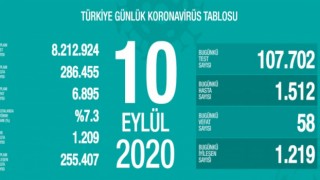 Türkiye'nin Günlük Koronavirüs Raporu Açıklandı