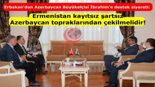 Erbakan'dan Azerbaycan'a destek