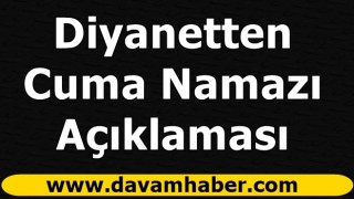 Diyanetten Cuma Namazı Açıklaması