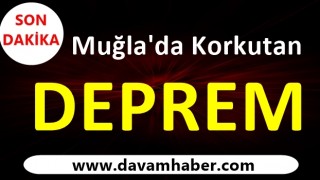 Datça açıklarında korkutan deprem