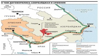 Rusya tarihi Dağlık Karabağ haritasını yayınladı! Doğrudan Türkiye'ye bağlanıyor