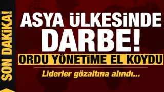 Asya ülkesinde darbe! Ordu yönetime el koydu, liderler gözaltına alındı...