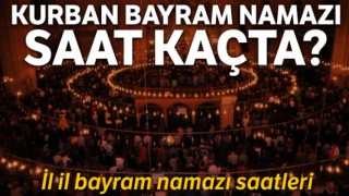 Kurban Bayramı namazı saatleri