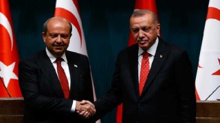 Cumhurbaşkanı Erdoğan, KKTC Cumhurbaşkanı Tatar ile görüştü