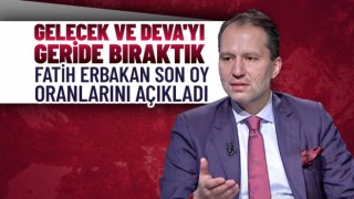 Fatih Erbakan Partisinin Oy Oranını İlk kez Açıkladı!