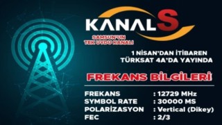 Samsun'un Tek Uydu Kanalı 'KANAL S' 1 Nisan'da Yayında