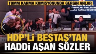 TBMM Karma Komisyonunda HDP'li Beştaş'tan ortamı geren "pislik" çıkışı