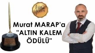 Murat Marap'a "ALTIN KALEM ÖDÜLÜ" verildi
