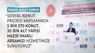 BAKAN MURAT KURUM DİYARBAKIR’DA TOPLU AÇILIŞ TÖRENİNE KATILDI