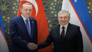 Cumhurbaşkanı Erdoğan, Özbekistan Cumhurbaşkanı Mirziyoyev ile görüştü